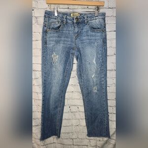 Democracy "Flex"-ellent Distressed Cropped Jean's Size‎ 4